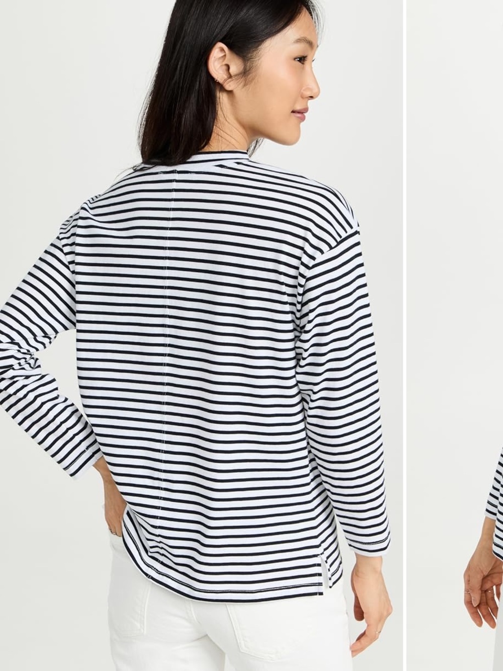AYR The French Fry Shirt Black White Striped Button Down Womens XS‎ - Picture 3 of 11